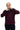 Mineral River Burgundy Navy Trim Half Zip